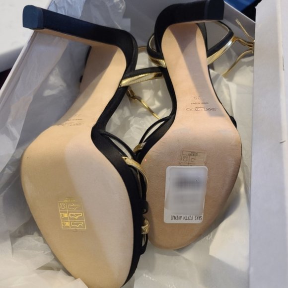 Jimmy Choo New Black and Gold Platform Pump - Picture 8 of 8